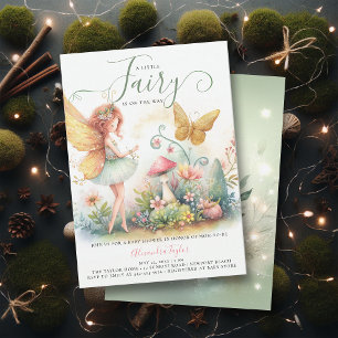 Skåda för Fairy Enchanted Garden Mushroom Flicka Inbjudningar