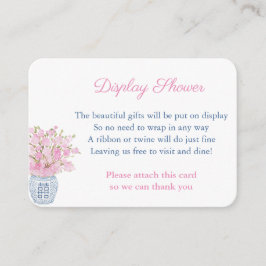 Skåda för marin och Rosa Ginger Burk Visning Showe Tilläggskort