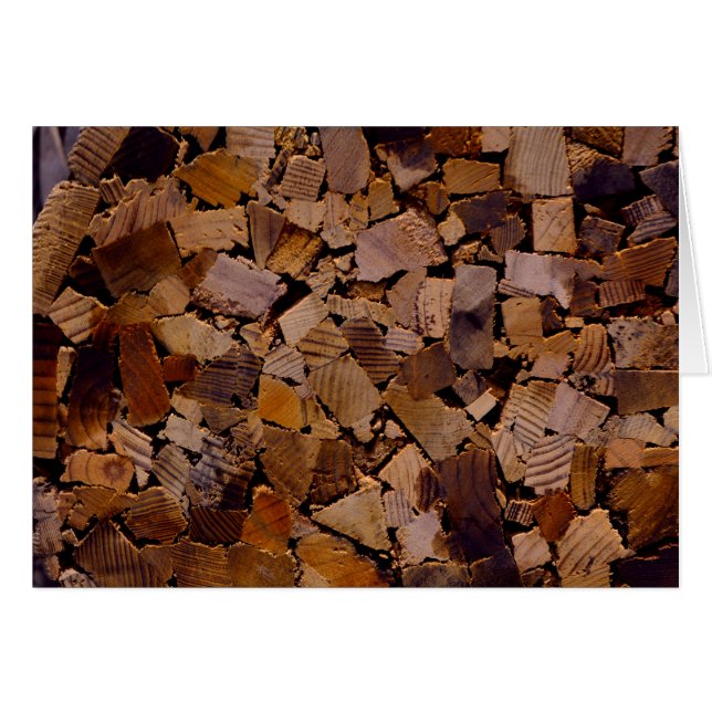 Skåda från träd bark mönster i av eldträmåda hälsningskort (Framsidan Horizontal)