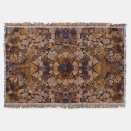 Skåda från träd bark mönster i av eldträmåda mysfilt