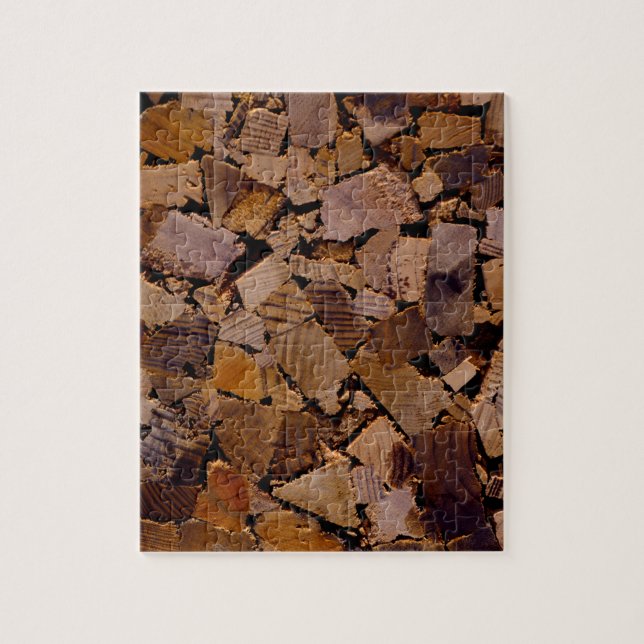 Skåda från träd bark mönster i av eldträmåda pussel (Vertikal)