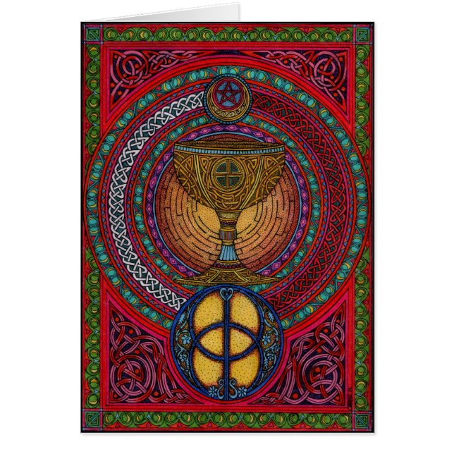 Skåda gralrben hälsningskort (Framsidan)