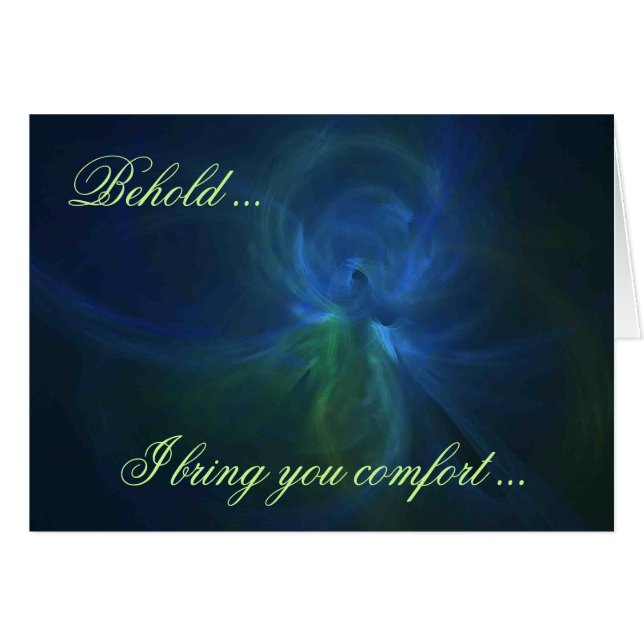 SKÅDA… MIG KOMMER MED DIG KOMFORT… HÄLSNINGSKORT (Framsidan Horizontal)