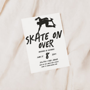 Skada över Skateboarding Temaparty Inbjudan