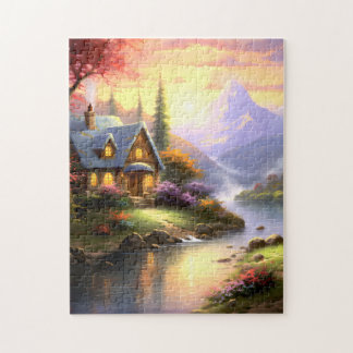 Skåda vid Puzzle-floden Pussel
