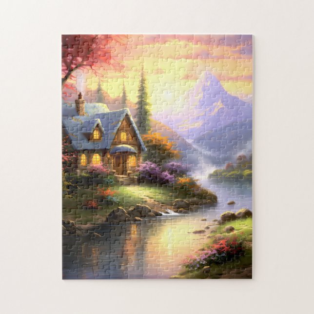 Skåda vid Puzzle-floden Pussel (Vertikal)