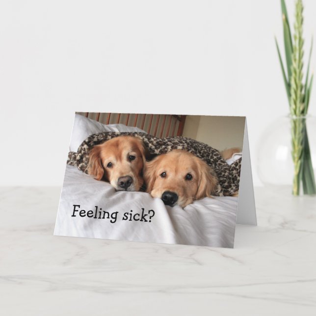 Skadad återskapare får snart ett hälsningskort kort (Framsida)