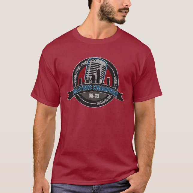 Skadad Beatbox mästare Tee Shirt (Framsida)