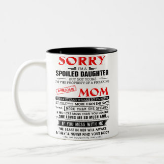 Skadad dotter Två-Tonad mugg