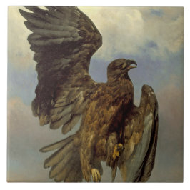Skadad Eagle (av Rosa Bonheur) Kakelplatta