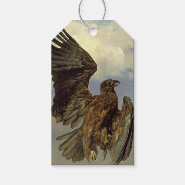 Skadad Eagle (av Rosa Bonheur) Presentetikett (Framsidan)