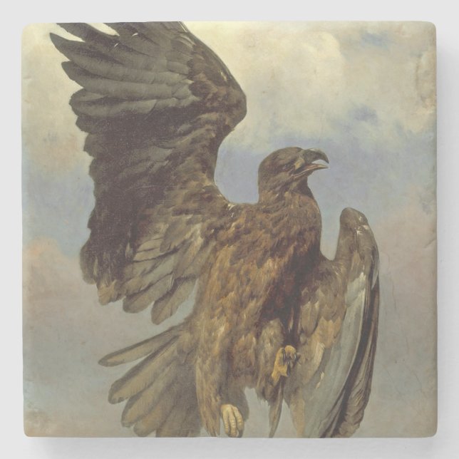 Skadad Eagle (av Rosa Bonheur) Stenunderlägg (Framsidan)