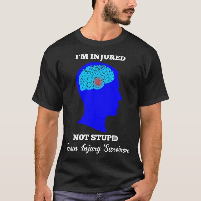 Skadad ej trög hjärnskada Överlevnad T Shirt (Framsida)