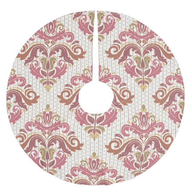 Skadad färglös vintage. julgransmatta borstad polyester (Framsidan)
