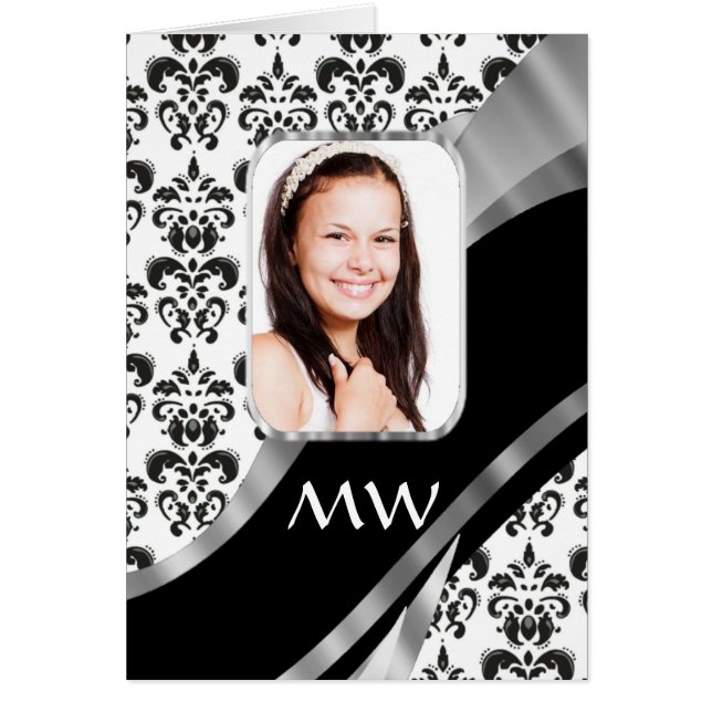 Skadad fotobakgrund hälsningskort (Framsidan)