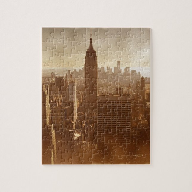 Skadad fotoeffekt New York Pussel (Vertikal)