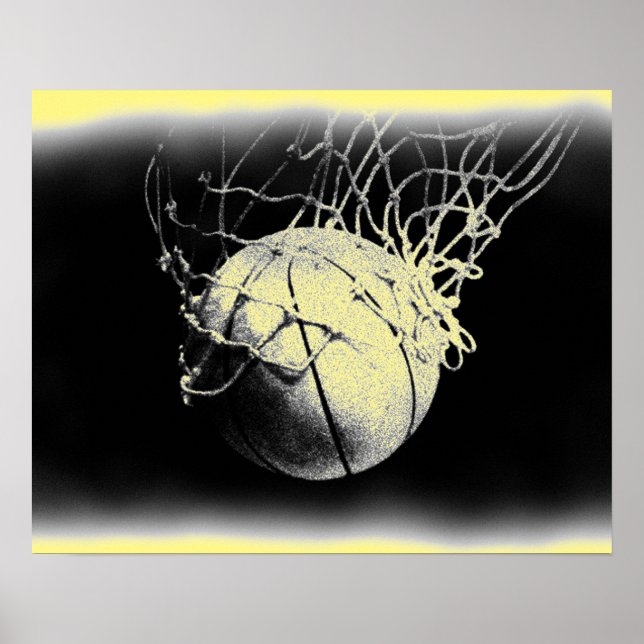 Skadad gammal fotoeffektbasket poster (Framsidan)