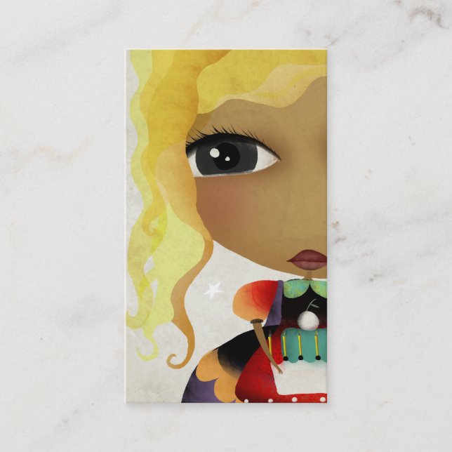 Skadad kaka mor affärskort visitkort (Framsida)