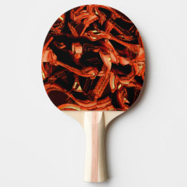 Skadad korall- eller mörk-lax, svart bakgrund pingisracket