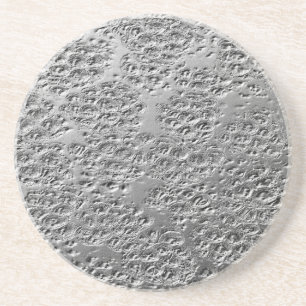 Skadad silver metall underlägg