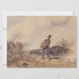 Skadad soldat efter slaget (Krig-scenen) Kort