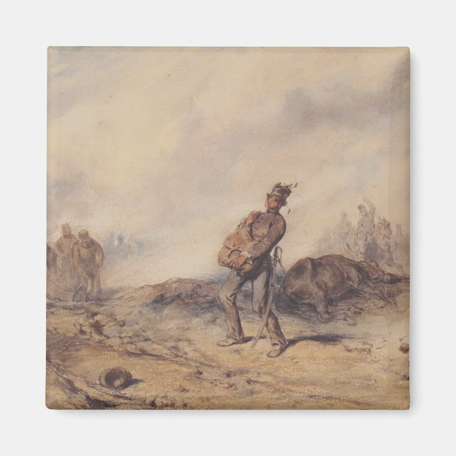 Skadad soldat efter slaget (Krig-scenen) Magnet (Framsidan)