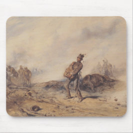 Skadad soldat efter slaget (Krig-scenen) Musmatta