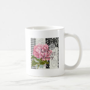 Skadad Söt för Blommigt av skademönster Kaffemugg