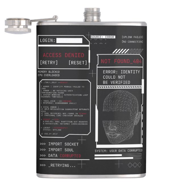 Skadad - Tekno-Brutalist Streetwear Design Fickplunta (Öppnad)