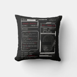 Skadad - Tekno-Brutalist Streetwear Design Kudde