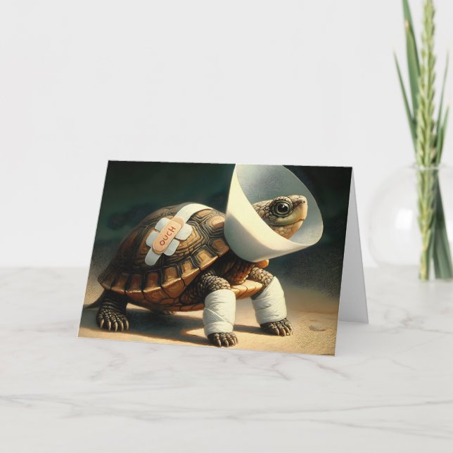 Skadad tortoise kommer snart kort (Framsida)