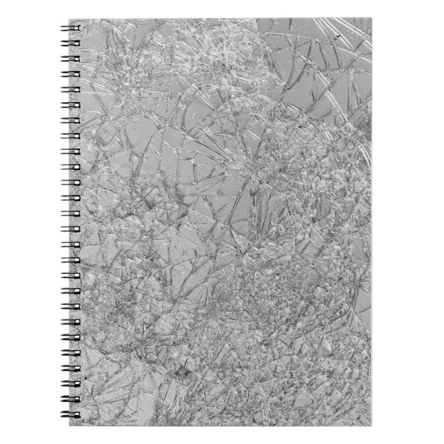 Skadad utformning av krackad stöld - skör stöldavk anteckningsbok (Framsidan)