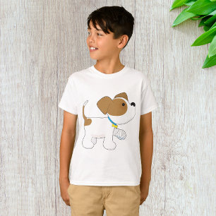 Skadad valp med omslagna tassar t shirt