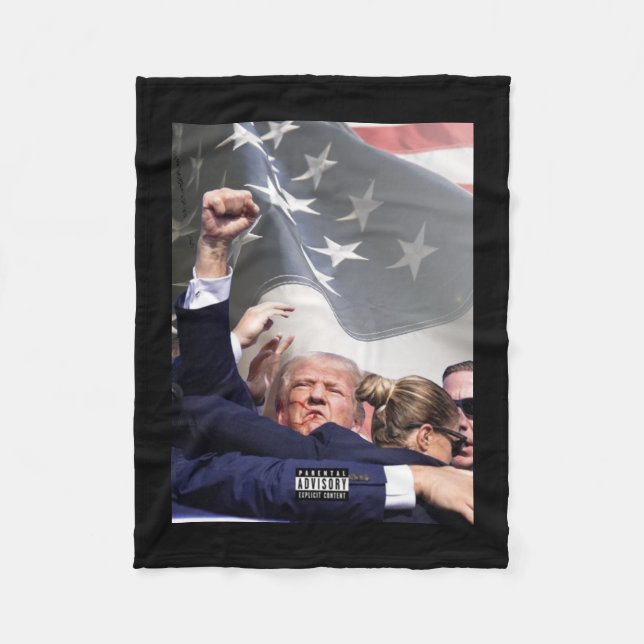 Skadad vid skottlossning i Pennsylvania Rally Fleecefilt (Framsidan)