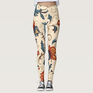 Skadad Vintage Roligt 60s Groovy Mönster Leggings