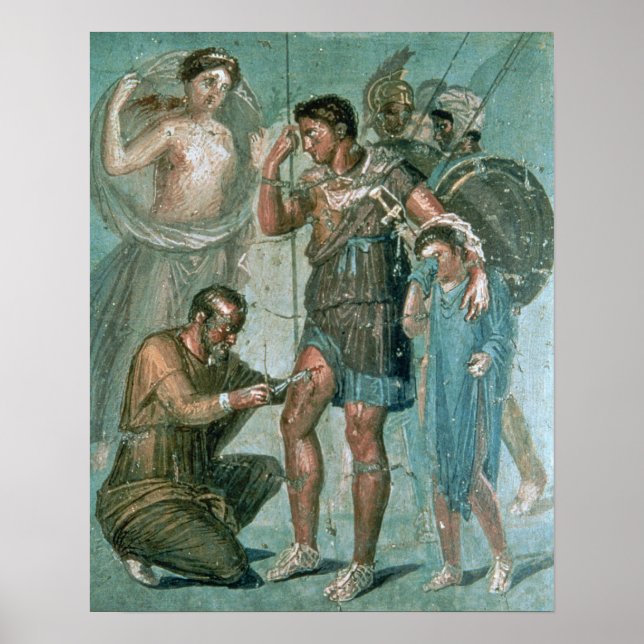 Skadade Aeneas från Pompeii Poster (Framsidan)