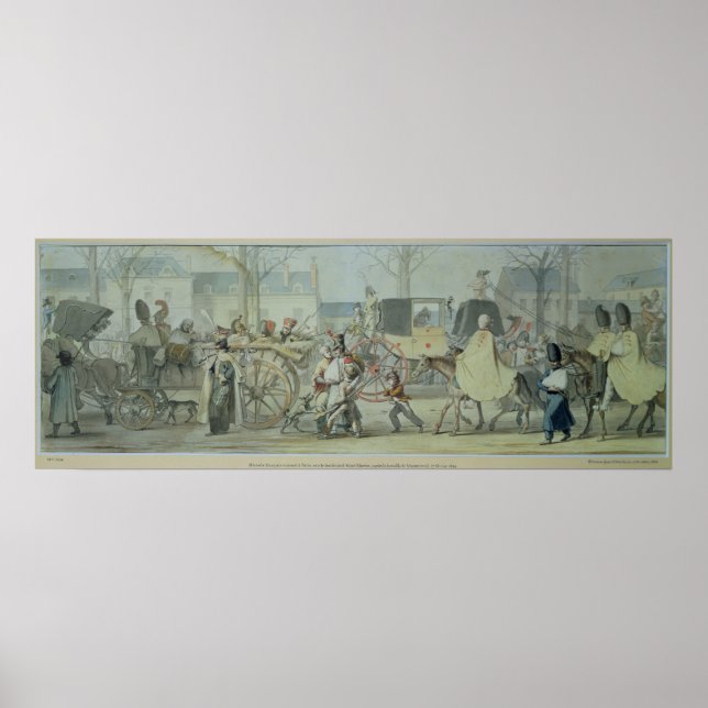 Skadade Fransk Soldiers i Paris Poster (Framsidan)