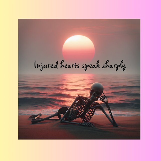 Skadade hjärtan talar skarpt | fototryck (Skapare uppladdad)