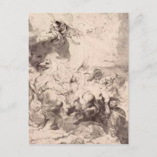 Skadan på Sennaherib av Peter Paul Rubens Vykort