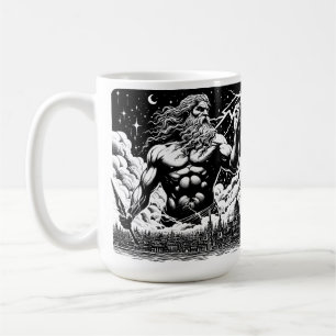 Skadan på Zeus bläck illustration av grekiska myto Kaffemugg