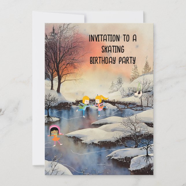 Skadande Födelsedagsfest Inbjudan för barn (Framsida)