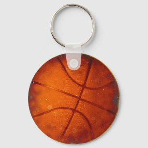 Skadat basketbollfoto nyckelring