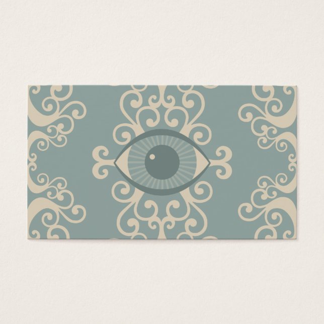 Skadat Eyeball Psychic Reader-kort Visitkort (Framsidan)