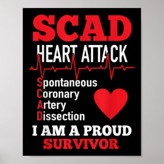 Skadat hjärtattack Spontan kranskärlssjukdom Poster