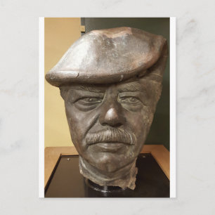 Skadat huvud av Saddam Husseins staty - 2003 Firdo Vykort