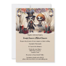 Skadat skelett av korpse bröllop