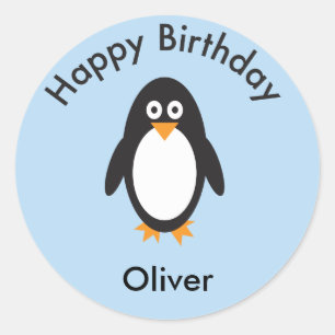 Skådebop på Penguin Runt Klistermärke