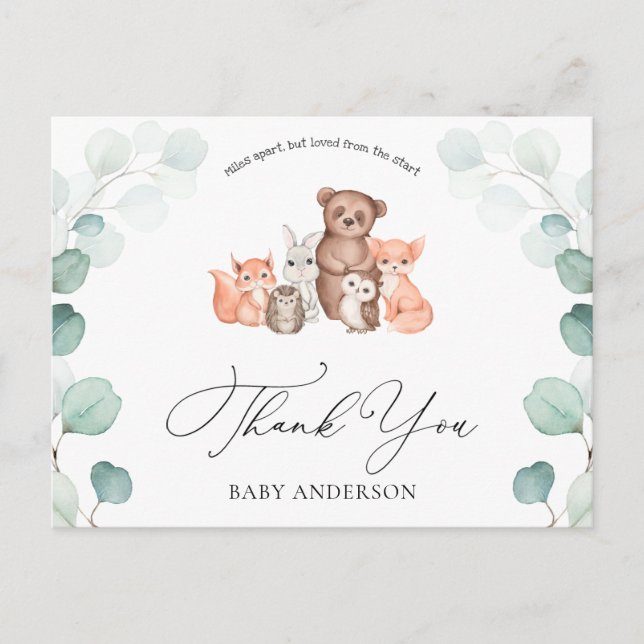 Skådedjur Visare per postvykort för Tack Vykort (Framsida)