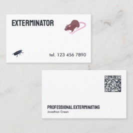 Skadedjursbekämpning QR Visitkort