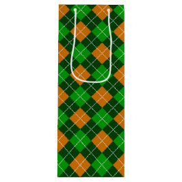 SKADEER AV GRÖNT OCH ORANGE IRISH PLAID MÖNSTER